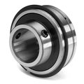 Tritan Insert Bearing, Wide Inner Ring, Cylindrical OD, Snap Ring, Set Screw, 30mm Bore, 62mm OD ER30MM